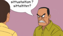 une personne en colère se plaint